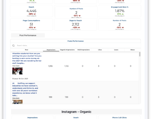 Facebook and Instagram Reporting